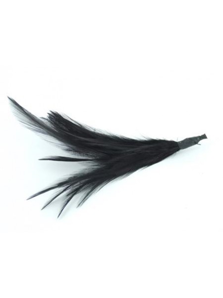 Feather Cock Hackle Black 20pcs