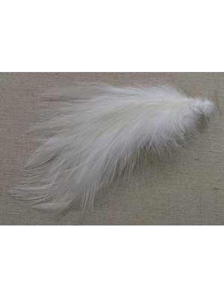 Feather Cock Hackle White 20pcs