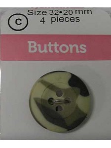 Hemline Buttons Novelty ligne Type 19