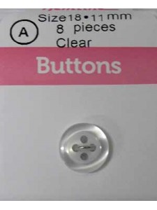 Hemline buttons Basic Shirt Clear 11mm