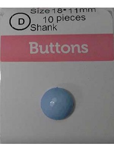 Hemline Buttons Diamond Cut Blue