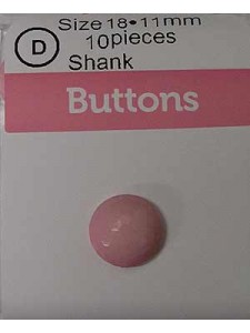 Hemline Buttons Diamond Cut Pink