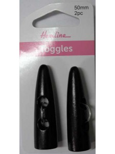 Hemline Buttons Toggles Sharktooth 50mm