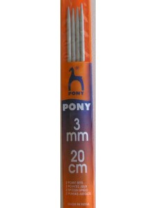 Pony Point 2 sets 20cm 3.00mm Grey Steel