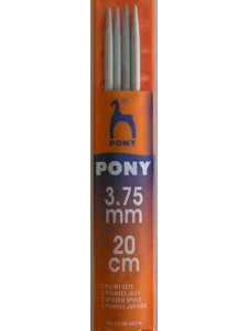 Pony Point 2 sets 20cm 3.75mm Grey Steel