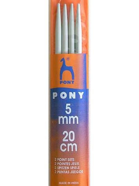 Pony Point 2 sets 20cm 5.00mm Grey Steel