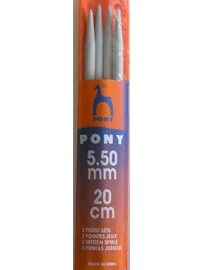 Pony Point 2 sets 20cm 5.50mm Grey