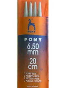 Pony Point 2 sets 20cm 6.50mm Grey