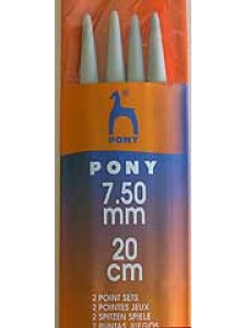 Pony Point 2 sets 20cm 7.50mm Grey