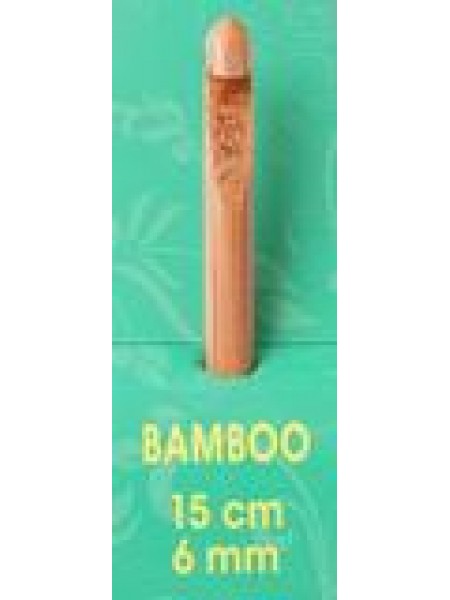 Pony Crochet Hook Bamboo 15cmx6mm