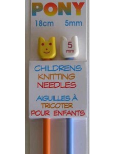 Pony Childrens Knitting Pair 18cmx5.0mm