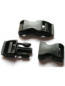 Buckle Plastic 15mm Black - 4 units