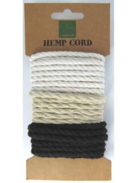 Hemp Cord Twisted Mix #1 3 x 1.7 meters