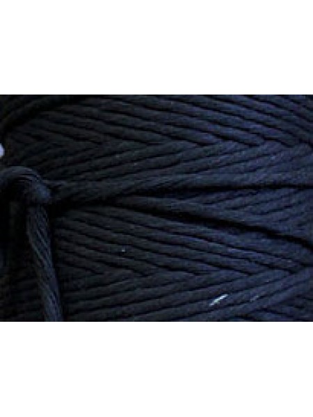 Cotton Single Twist 4mm Black 250m 1kg