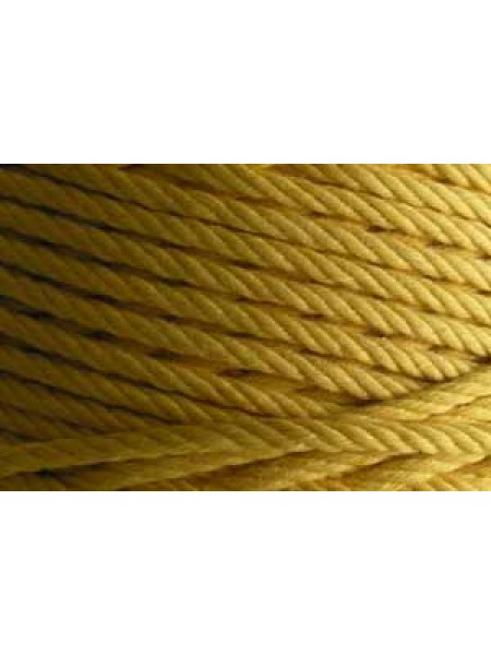 Cotton Cord 4.5mm Twist Gold 1kg 185mtr