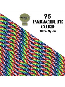 Paracord 95 (2mm) Rainbow 7.6m USA