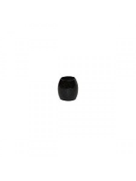 Wood Beads 13x11 Barrel 18pcs Black