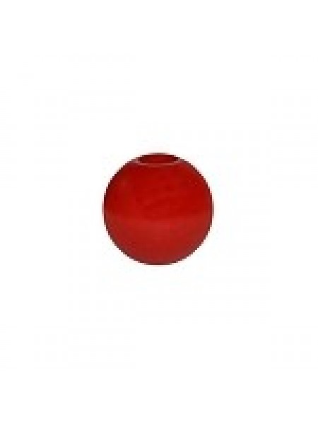 Wood Beads 32mm Round 2pcs Red