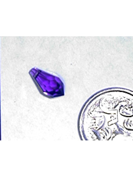 Swar Raindrop Stone 11x5.5mm Amethyst