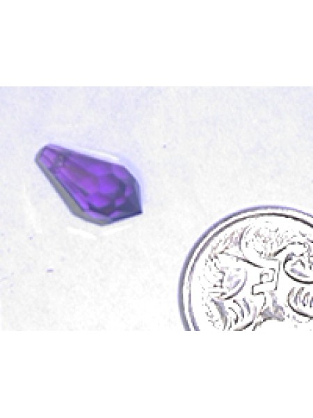 Swar Raindrop Stone 13mm Amethyst