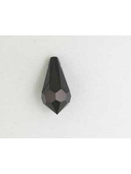 Swar Raindrop Stone 15mm Jet (Black)