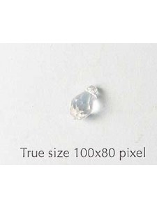 Swar Briolette 9x5mm Clear