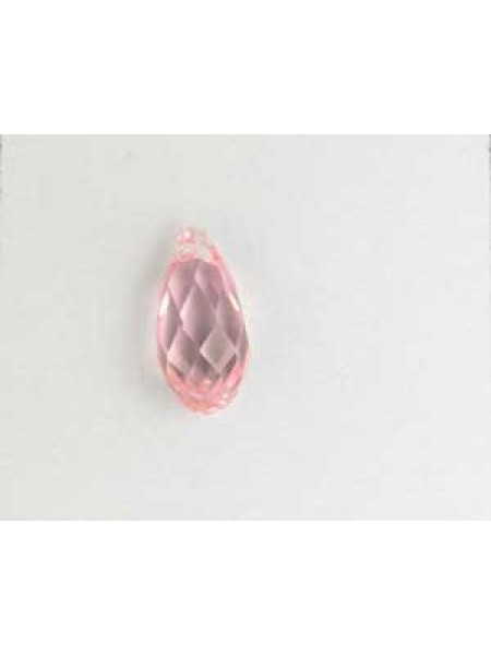 Swar Briolette 13x6.5mm Light Rose