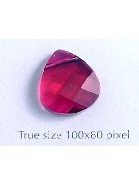 Swar Briolette Pendant 15.4x14mm Ruby