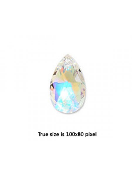 Swar Teardrop Pendant 16mm Clear AB