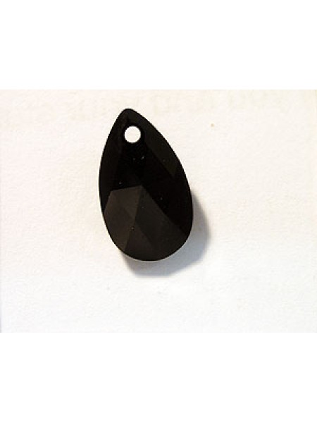 Swar Teardrop Pendant 16mm Jet