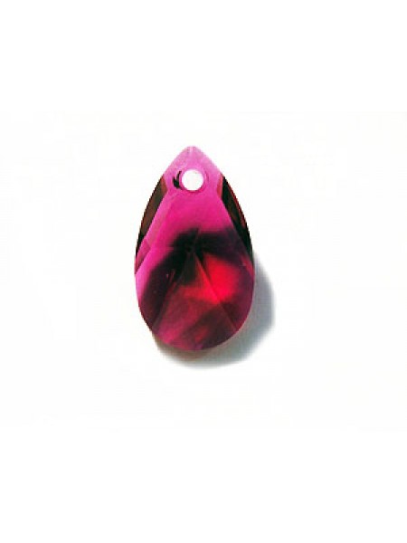 Swar Teardrop Pendant 16mm Ruby