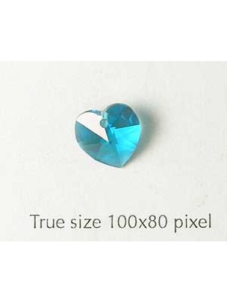 Swar Heart Stone 10mm Blue Zircon