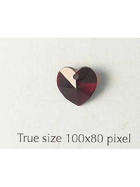 Swar Heart Stone 10mm Garnet