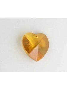 Swar Heart Pendant 14.4x14mm Topaz