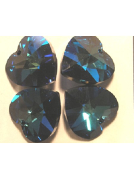 Swar Heart Stone 10.3x10mm Bermuda Blue