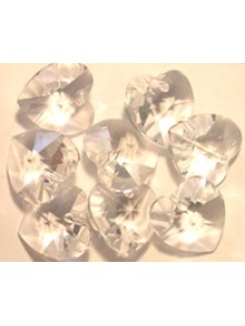 Swar Heart Stone 14mm Clear