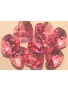 Swar Heart Stone 14mm Rose