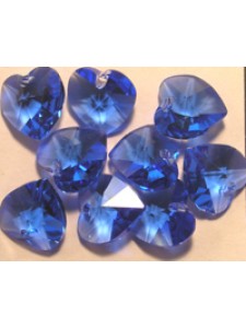 Swar Heart Stone 10mm Sapphire