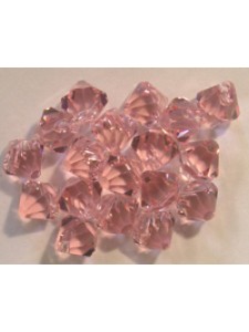 Swar Bi-cone Pendant 6mm Light Rose