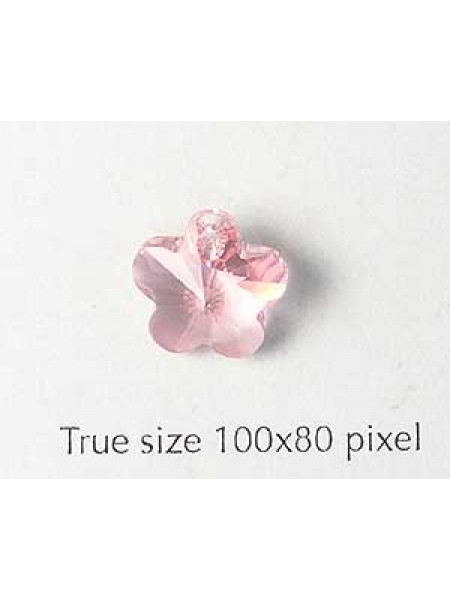 Swar Flower Pendant 12mm Light Rose