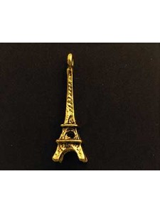 Eiffel Tower Charm 24mm Antique Gold