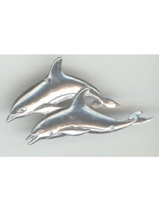 Pewter 2 Dolphins Flat - 3 holes