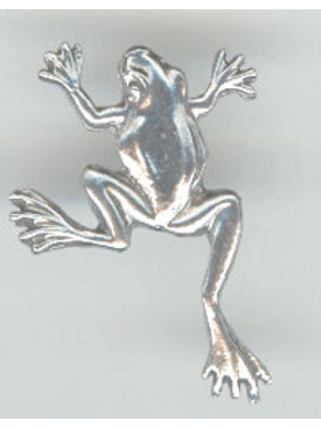 Pewter Flat Frog No Bail/Hole