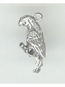 Pewter Small Parrot Charm