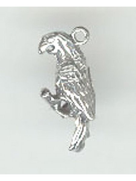 Pewter Small Parrot Charm