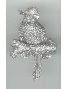 Pewter Large Parrot