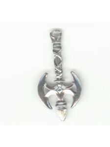 Pewter Twist Celtic Battleaxe - bail