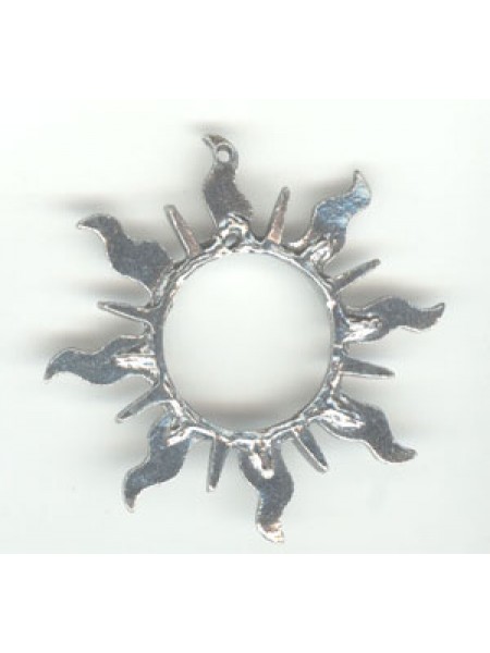 Pewter Sun Hanger 60mm  25mm ID