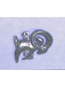 Pewter Zodiac Aries (2-holes)