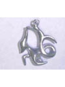 Pewter Zodiac Capricorn (2-holes)